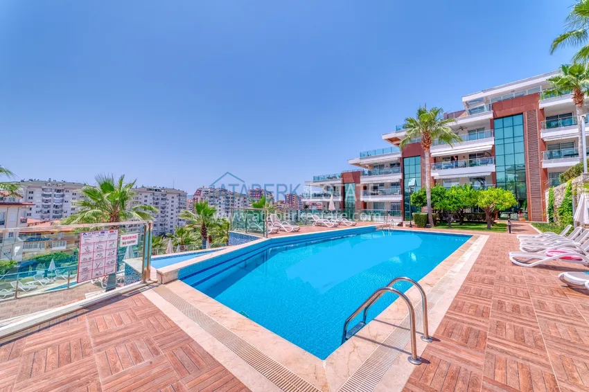 Two-bedroom apartment with furniture and panoramic views in Cikcilli Alanya 5 