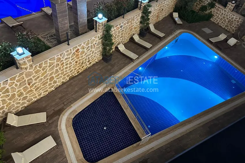 One-bedroom apartment with a fine finish in Alanya Oba district 5 