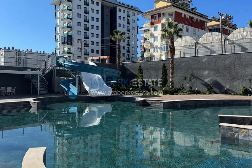 Long term rent! 1+1 apartment in a comfort complex, Avsallar Alanya district No. 28 7 