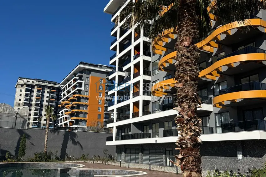 Long term rent! 1+1 apartment in a comfort complex, Avsallar Alanya district No. 28 9 