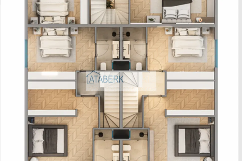 Buy cheap Buy a house in Antalya - Lara, Guzeloba. Townhouse under construction. Citizenship Real Estate 3 