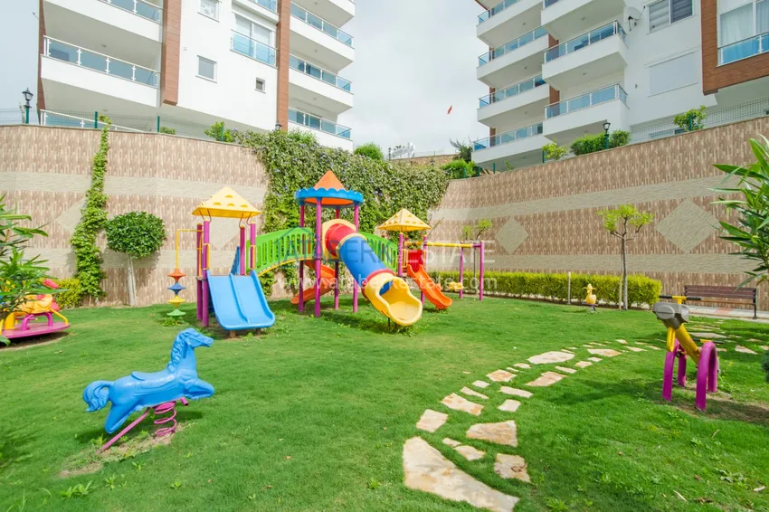 Apartment 2+1 with furniture and sea view — luxury complex in Kargicak 12 