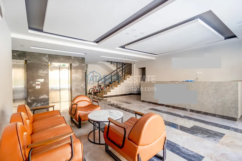 One bedroom apartment with furniture in Alanya, Oba district 10 