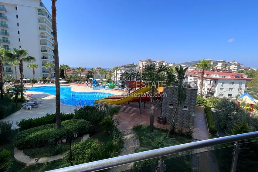Purchase  1+1 apartment with furniture and sea view in Cikcilli area, Alanya 10 