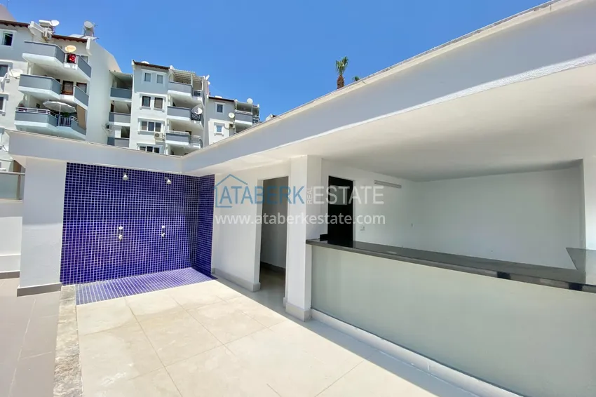 Turnkey 1+1 apartment with sea view in a complex on the beachfront — Mahmutlar, Alanya 10 