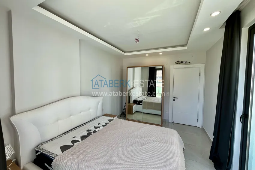 Purchase Turnkey 1+1 apartment with sea view in a complex on the beachfront — Mahmutlar, Alanya 10 