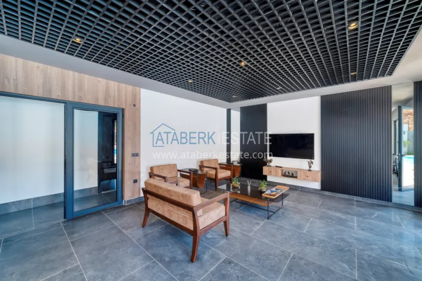 2+1 duplex penthouse with new furniture and mountain views in Oba, Alanya 11