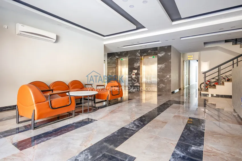 One bedroom apartment with furniture in Alanya, Oba district 11 