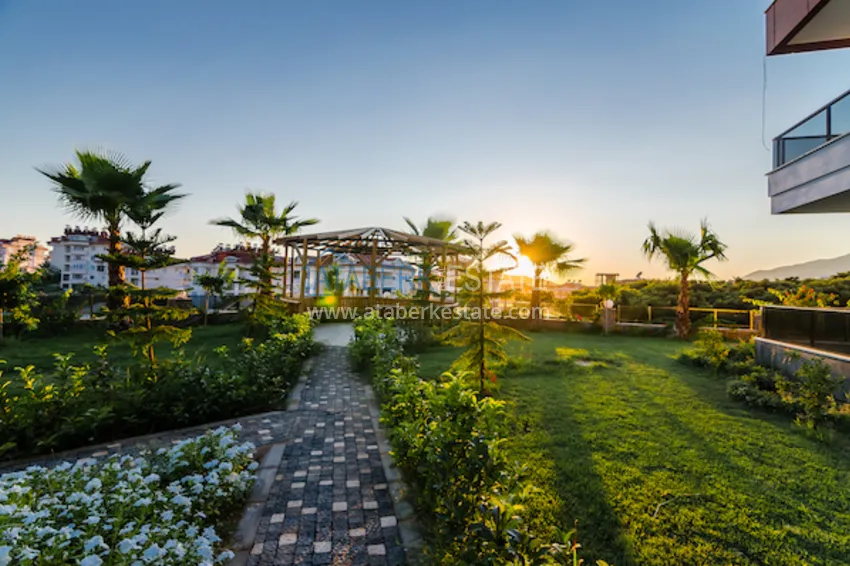 Furnished one-bedroom apartment for rent in a prestigious residence — Oba district, Alanya B1 10 