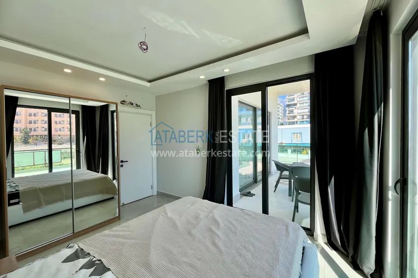 Purchase Turnkey 1+1 apartment with sea view in a complex on the beachfront — Mahmutlar, Alanya 11 