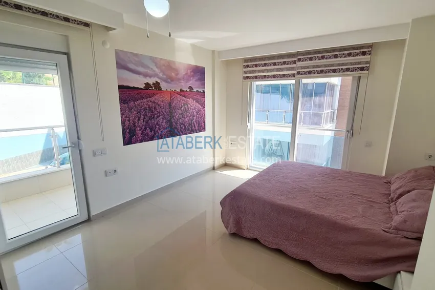 Purchase Apartment 2+1 with furniture and sea view — luxury complex in Kargicak 11 