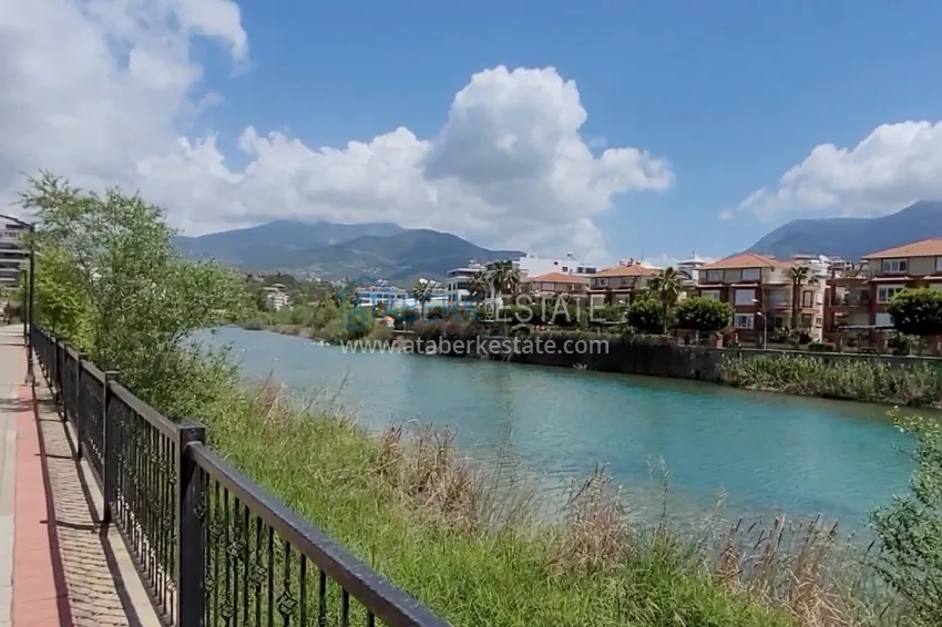 Real estate for a residence permit. Two-bedroom apartment with furniture and views of the Dim River — Alanya, Tosmur 12 