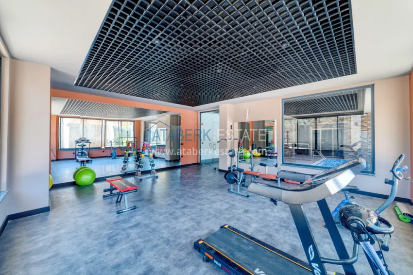 2+1 duplex penthouse with new furniture and mountain views in Oba, Alanya 13