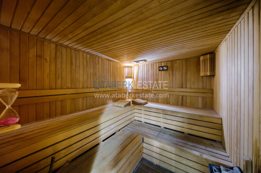 Furnished 2+1 garden duplex with sea views in the Konakli area. Property for a residence permit in Alanya 12 