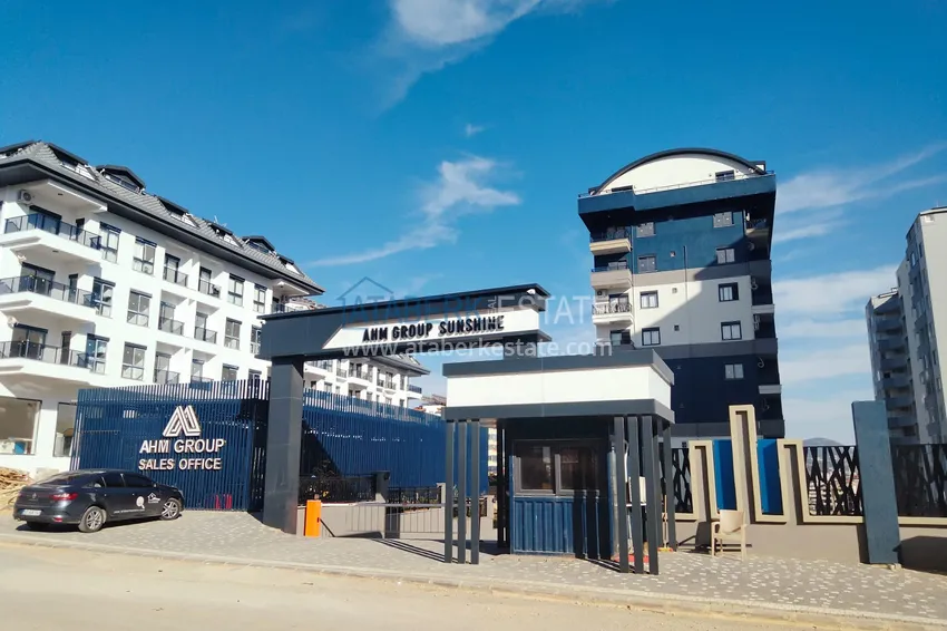 1+1 apartment for rent with new furniture in Payallar, Alanya A26 14 