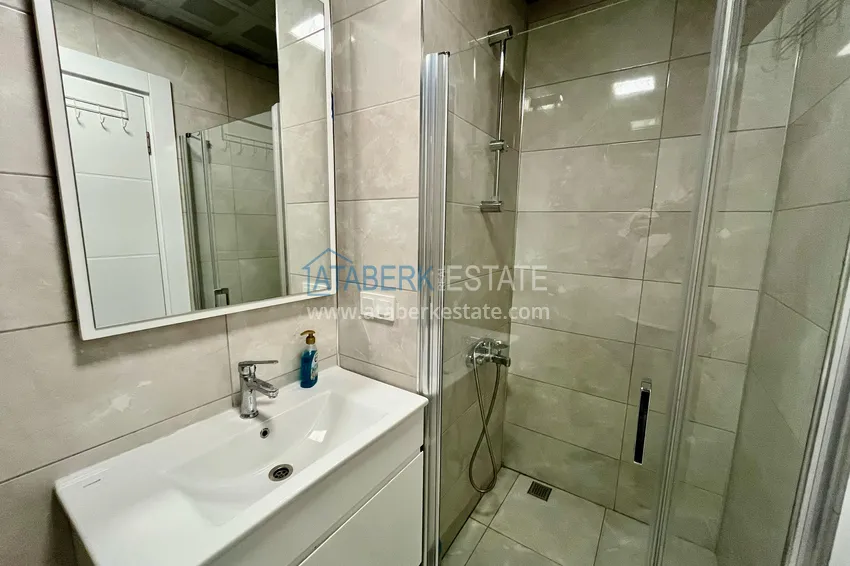 Purchase Turnkey 1+1 apartment with sea view in a complex on the beachfront — Mahmutlar, Alanya 13 