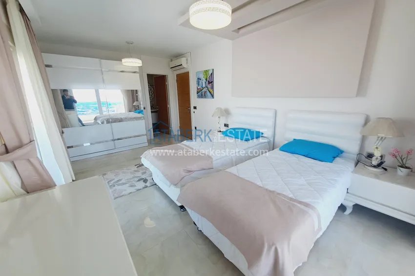Purchase  Luxury view villa with furniture and private pool in a luxury complex - Kargicak, Alanya 14 