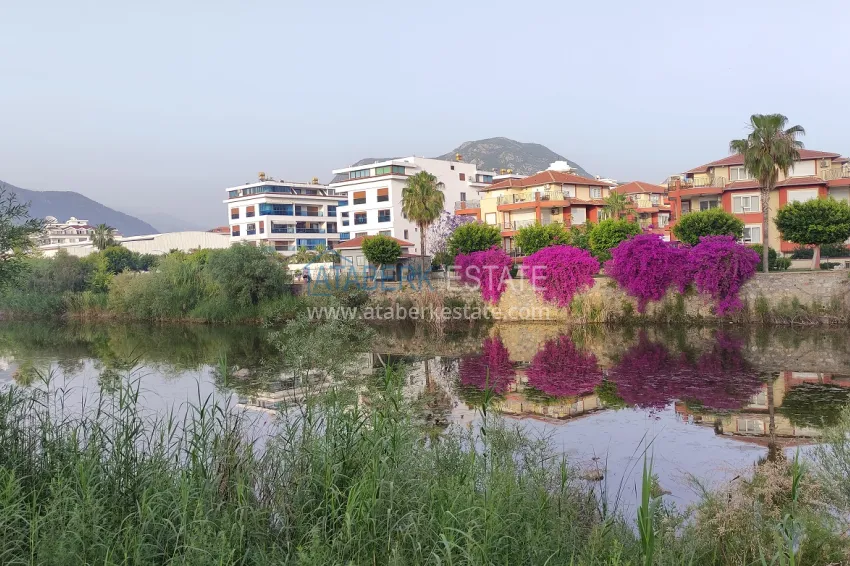 Real estate for a residence permit. Two-bedroom apartment with furniture and views of the Dim River — Alanya, Tosmur 14 