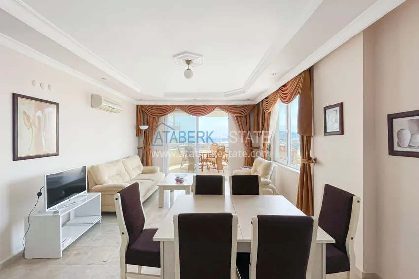 Purchase Apartment 2+1 with furniture and sea view, suitable for a residence permit — Tosmur, Alanya 14 