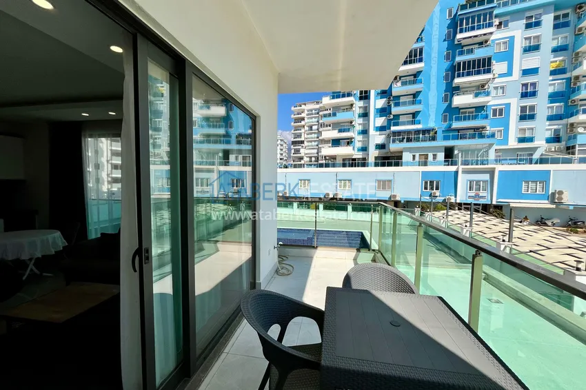 Purchase Turnkey 1+1 apartment with sea view in a complex on the beachfront — Mahmutlar, Alanya 14 