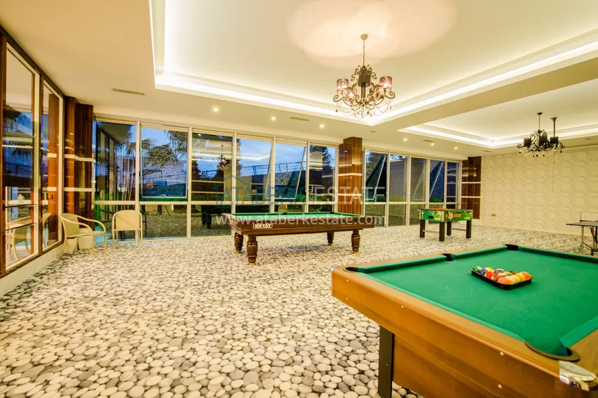 Apartment 2+1 with furniture and sea view — luxury complex in Kargicak 16 