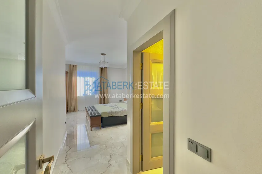 Purchase Luxury villa in Alanya — Bektash district. Panoramic view, stylish design, suitable for citizenship! 15