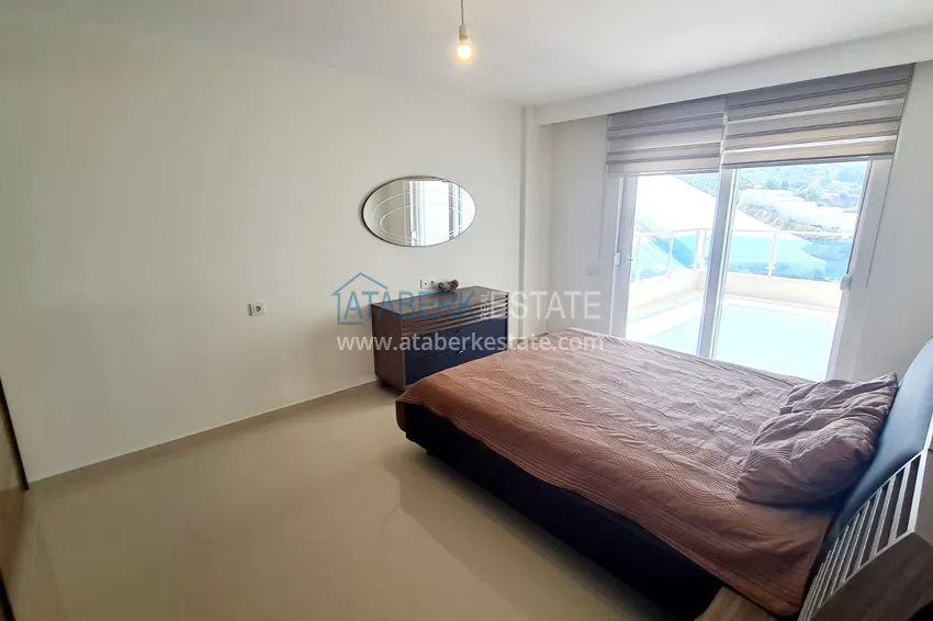 Purchase Apartment 2+1 with furniture and sea view — luxury complex in Kargicak 15 