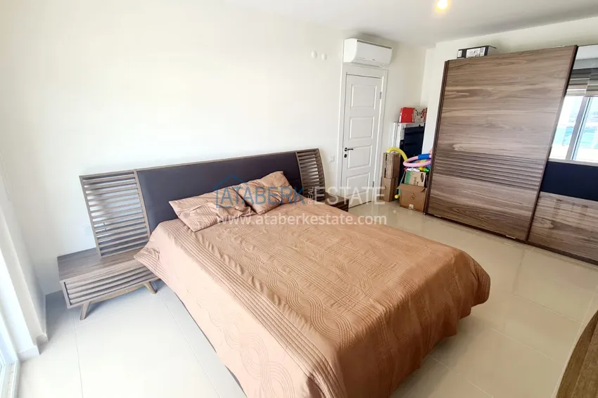 Purchase Apartment 2+1 with furniture and sea view — luxury complex in Kargicak 16 