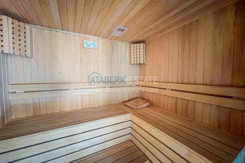2+1 duplex penthouse with new furniture and mountain views in Oba, Alanya 17