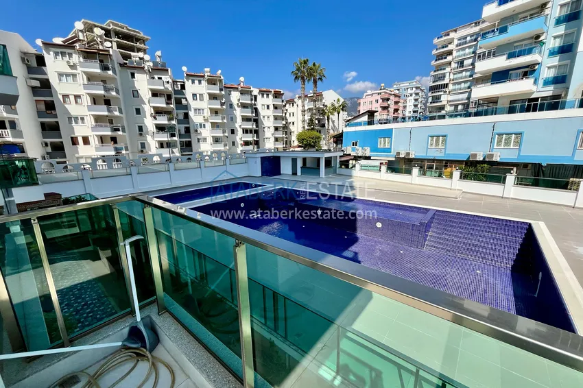 Purchase Turnkey 1+1 apartment with sea view in a complex on the beachfront — Mahmutlar, Alanya 17 