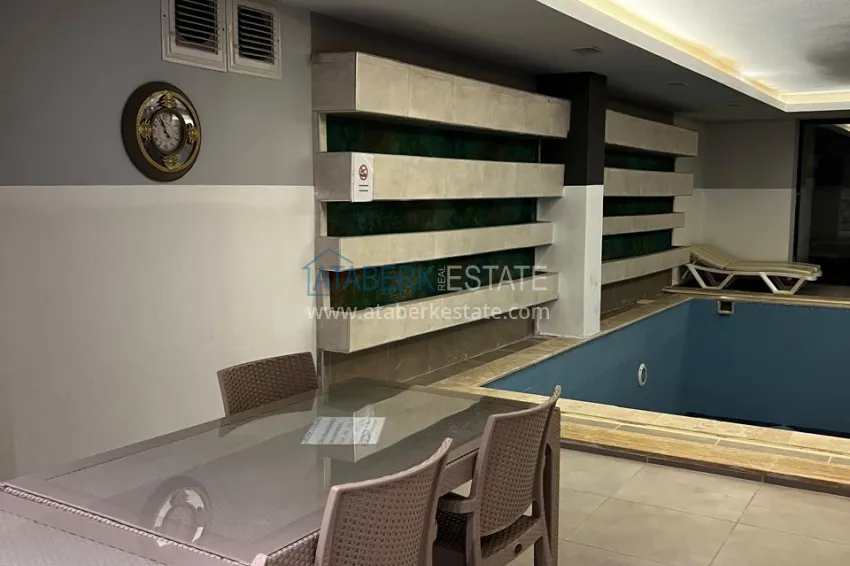 One bedroom apartment with furniture and sea view at a bargain price — Kargicak, Alanya 17 