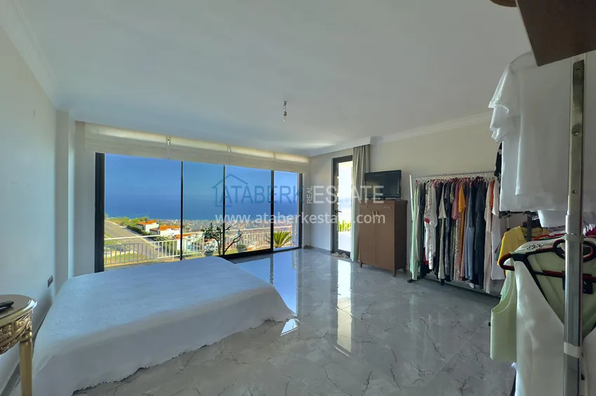 Purchase Luxury villa in Alanya — Bektash district. Panoramic view, stylish design, suitable for citizenship! 18