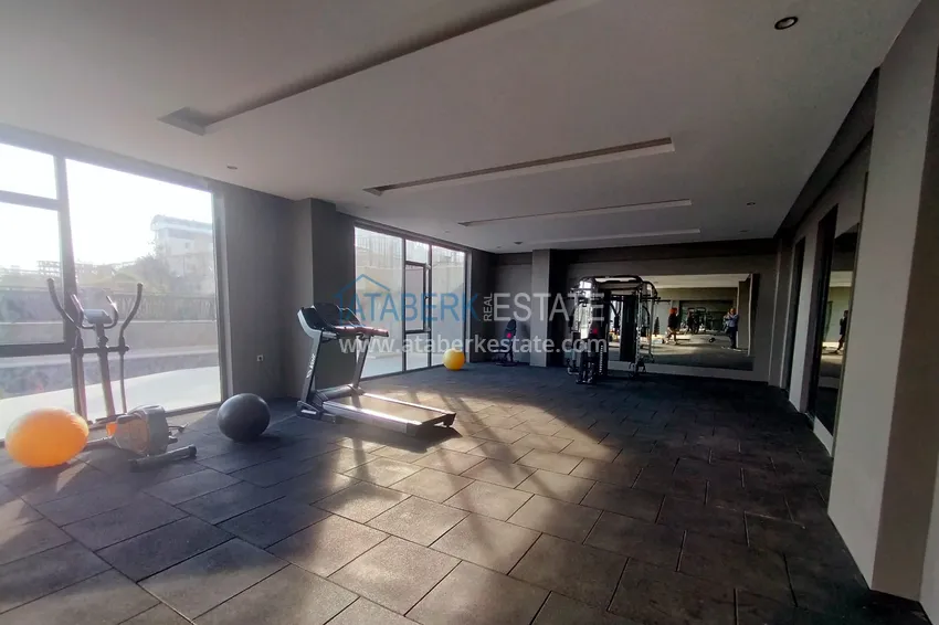 1+1 apartment for rent with new furniture in Payallar, Alanya A26 20 