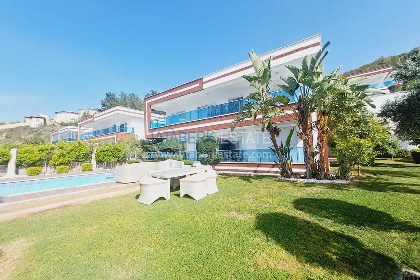 Luxury view villa with furniture and private pool in a luxury complex - Kargicak, Alanya 1 