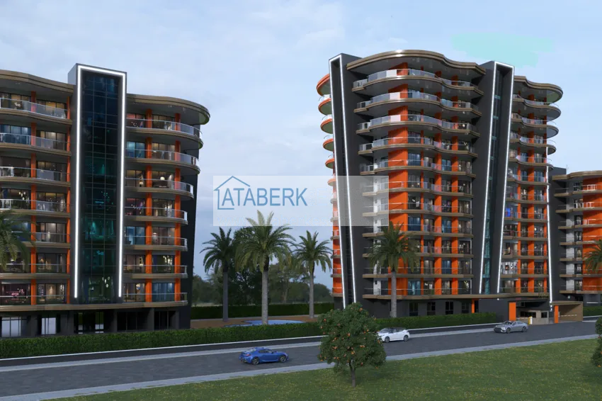 Panoramic views and comfort — 1+1 and 2+1 apartments in a stylish complex, Mahmutlar, Alanya 1 