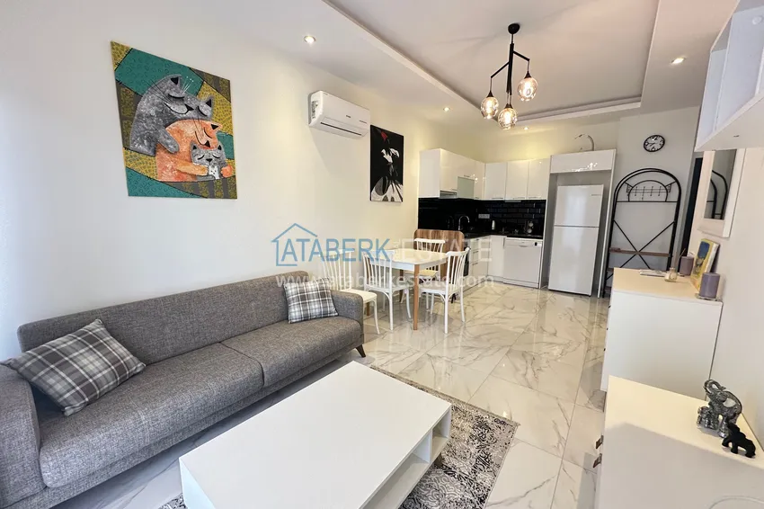 Purchase One bedroom apartment with furniture in a cozy complex — Kestel, Alanya 1