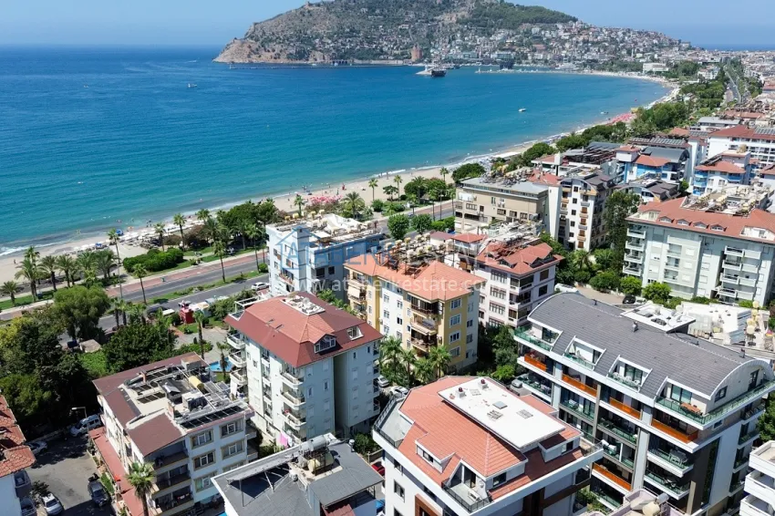 4+1 panoramic penthouse duplex in the center of Alanya — the first coastal one, suitable for citizenship 1