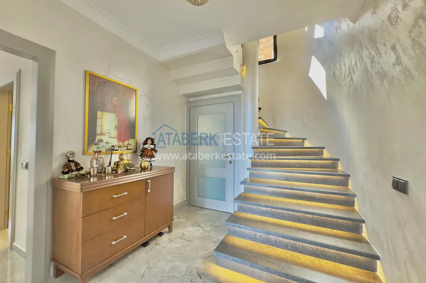 Purchase Luxury villa in Alanya — Bektash district. Panoramic view, stylish design, suitable for citizenship! 22