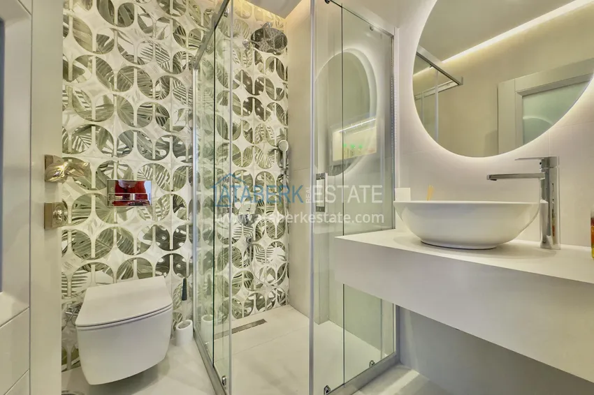 Purchase Luxury villa in Alanya — Bektash district. Panoramic view, stylish design, suitable for citizenship! 23