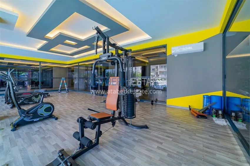 1+1 apartment with furniture and a glazed balcony in a comfortable complex — Mahmutlar, Alanya 23 