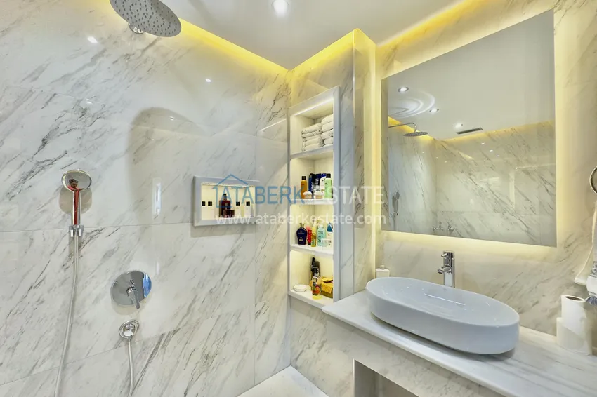 Purchase Luxury villa in Alanya — Bektash district. Panoramic view, stylish design, suitable for citizenship! 25