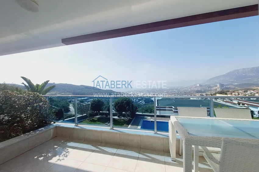 Purchase  Luxury view villa with furniture and private pool in a luxury complex - Kargicak, Alanya 26 