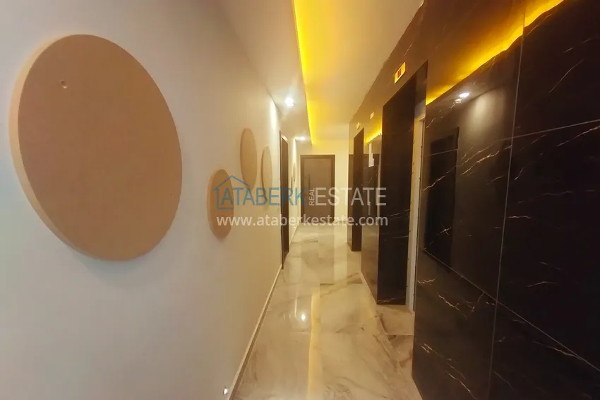 1+1 apartment for rent with new furniture in Payallar, Alanya A26 27 