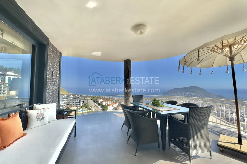 Purchase Luxury villa in Alanya — Bektash district. Panoramic view, stylish design, suitable for citizenship! 27