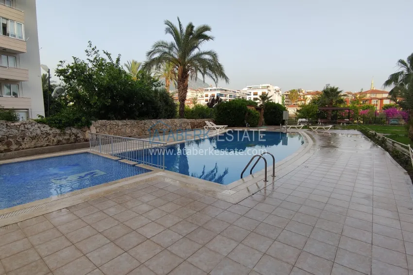 Real estate for a residence permit. Two-bedroom apartment with furniture and views of the Dim River — Alanya, Tosmur 2 