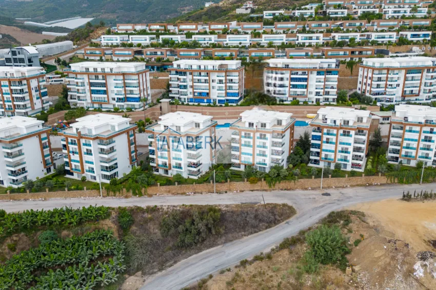 Apartment 2+1 with furniture and sea view — luxury complex in Kargicak 2 