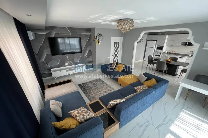 Purchase Panoramic linear apartment with furniture in Mersin — Davultepe, just 250 meters from the sea 3 