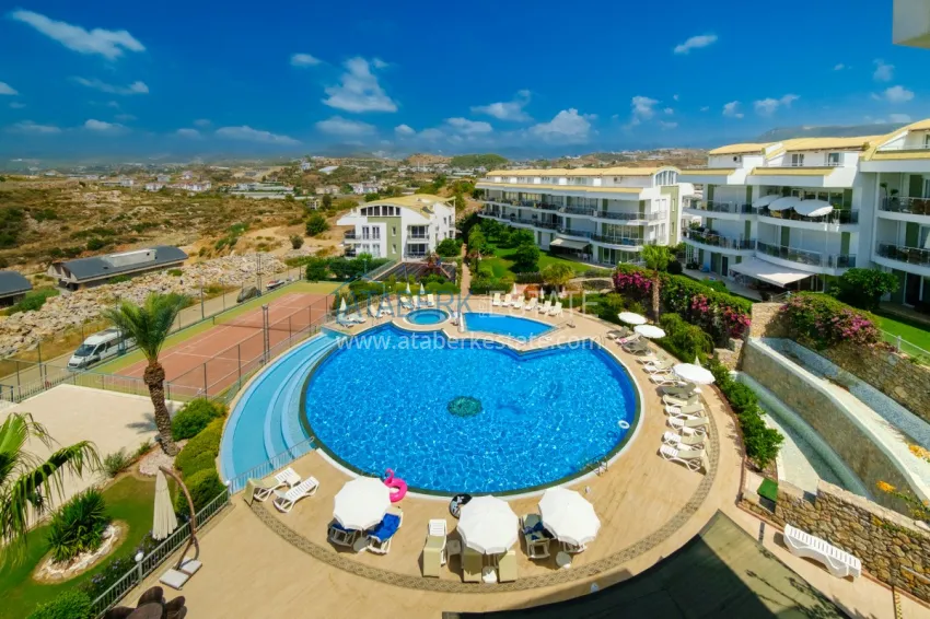 Furnished 2+1 garden duplex with sea views in the Konakli area. Property for a residence permit in Alanya 2 