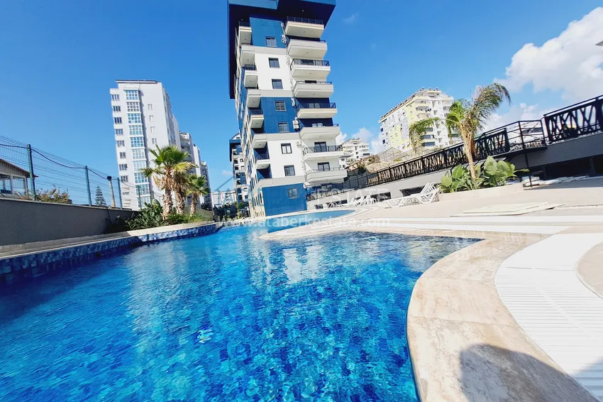 1+1 apartment for rent with new furniture in Payallar, Alanya A26 3 