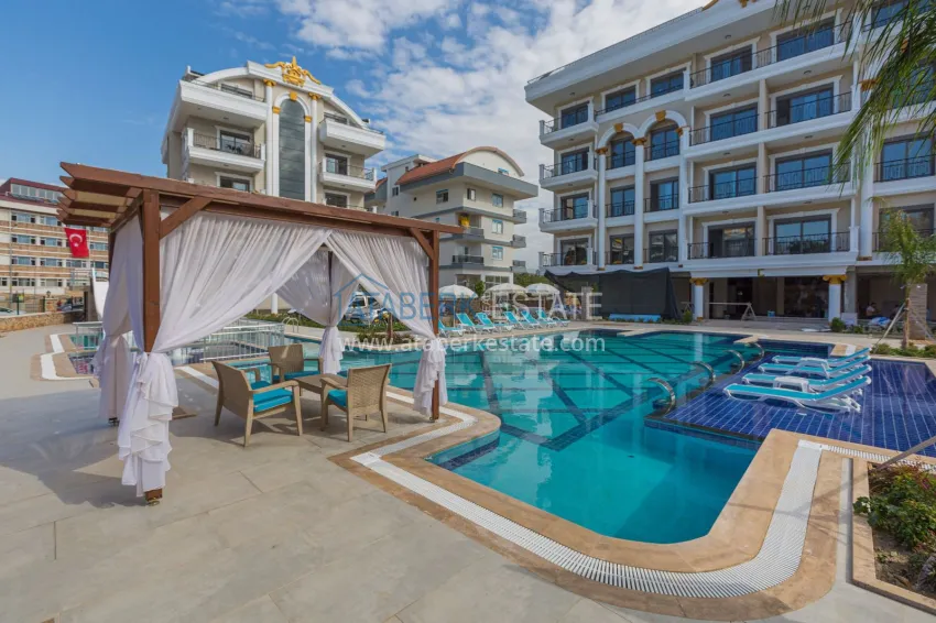 Great price! Stylish 1+1 turnkey apartment in a comfort-class residence — Oba, Alanya 3 